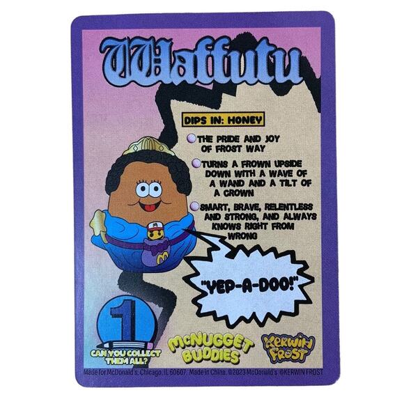 McDonald's Kerwin Frost Presents McNugget Buddies, Waffutu - Picture 10 of 10
